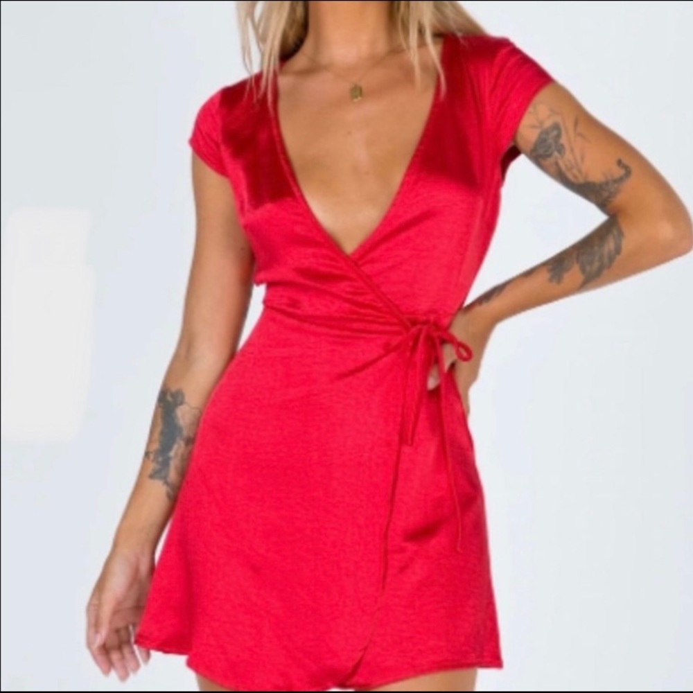 Princess Polly Red EMILY MINI DRESS 💖